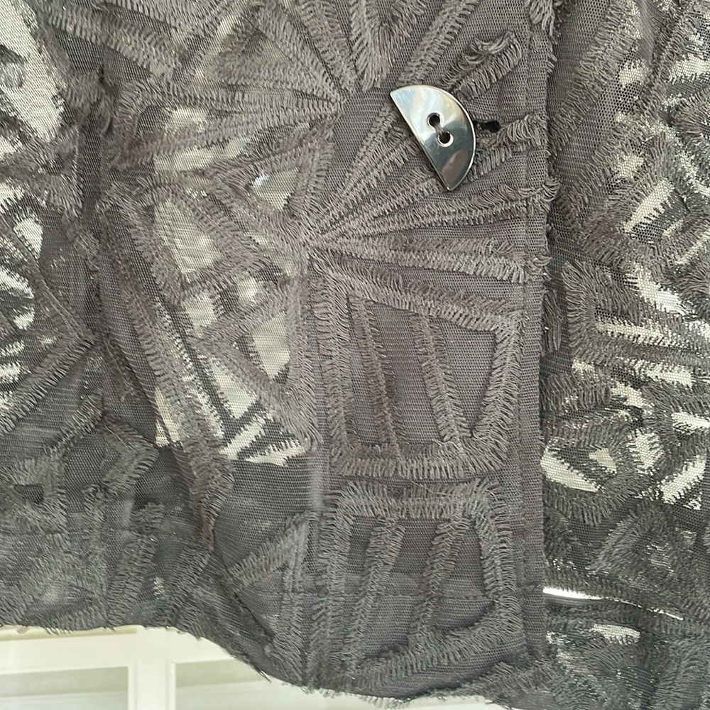 Ali Miles Lace Jacket With Peter Pan Collar. Size M. NWT - Picture 2 of 4